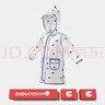 babycrayon新款可愛(ài)萌趣彩虹豆兒童雨衣戶(hù)外穿防水幼兒園男生女童寶寶雨披 曬單實(shí)拍圖