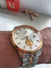 上海（SHANGHAI）男士手表男24K黃金表 自動(dòng)機械男表 貔貅金幣鑲鉆間金鋼帶885  曬單實(shí)拍圖