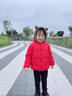 G.DUCKKIDS小黃鴨兒童棉服羊羔絨男童棉衣女童棉襖寶寶加厚保暖連帽外套 藏青色 130 cm 曬單實(shí)拍圖