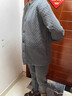 恒源祥中老年秋冬男士保暖內衣純棉羊羔絨防寒保暖加絨加厚棉衣開(kāi)衫套裝 【加絨加厚開(kāi)衫】深灰色 XL 175/100 曬單實(shí)拍圖