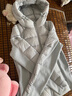 美力城鵝絨羽絨服內膽貼身新款女裝短款外套三防輕薄款時(shí)尚暖天鵝系列 灰色 S 曬單實(shí)拍圖