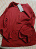 優(yōu)衣庫女裝羅紋亨利領(lǐng)T恤/長(cháng)袖修身短款內搭打底25新款479591 17 棗紅色 L /160/88A 曬單實(shí)拍圖