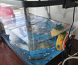 闊庭（KUOTING）魚(yú)缸懶人魚(yú)缸家用客廳辦公室水培吊籃金魚(yú)缸過(guò)濾魚(yú)缸黑色款 曬單實(shí)拍圖