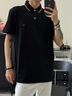 Tommy Hilfiger美國Tommy Hilfiger湯米男士美式POLO衫翻領(lǐng)短袖清倉 黑色帶邊 常規(guī) M 165-175cm/60-75kg 曬單實(shí)拍圖