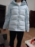 羅賓漢升級版彩金短款情侶羽絨服白鴨絨休閑運動(dòng)連帽百搭男女外套 冰島藍 M 曬單實(shí)拍圖