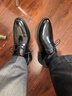 百麗男鞋商務(wù)正裝皮鞋休閑增高軟底真皮鞋10503AM0 黑色-經(jīng)典版 41 曬單實拍圖