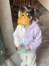 戴維貝拉（DAVE＆BELLA）兒童搖粒絨外套女童衣服連帽男童上衣2025秋季新款童裝寶寶外衣 紫色【現貨】 100 cm（建議身高90-100cm） 曬單實(shí)拍圖