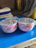 MARSICA三麗鷗兒童吃飯碗不銹鋼帶蓋專用寶寶隔熱防燙家用手柄面湯 800ml防摔碗【美樂蒂】 曬單實(shí)拍圖