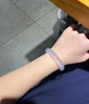拾想瑪瑙玉髓手鐲女款冰飄紫冰種玉鐲子高冰淡紫色玉髓送禮物 紫羅蘭 48-50mm 75斤以下 曬單實(shí)拍圖