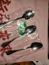 逸居客（YIJUKE）【3只】9cm特小號304不銹鋼調料勺精致迷你咖啡勺調味勺甜品勺子 曬單實(shí)拍圖