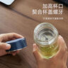 富光雙層玻璃杯泡茶杯 高硼硅茶水分離杯帶茶隔水杯子男士禮盒裝290ml 曬單實拍圖