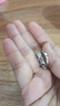 中國黃金（CHINA GOLD）足銀碎冰冰開(kāi)口戒指男女一對戒情侶款教師節生日禮物送女友老婆 【今/次日達】碎冰冰戒指一對 曬單實(shí)拍圖