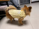 MIKI PAD狗狗衣服新年秋冬背心絨衣貓咪衣服加厚保暖寵物比熊泰迪中小型犬 黃色【加絨款】 XL胸圍47cm（按照胸圍購買(mǎi)/參考體重8.5-12斤） 曬單實(shí)拍圖