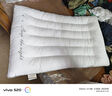 水星家紡枕頭全棉單人枕頭枕芯抗菌低枕2代低款素灰色一只裝74*48cm 曬單實(shí)拍圖