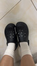 卡駱馳（CROCS）貝拉洞洞鞋厚底拖鞋|210062 黑色-001 36/37(220mm)  曬單實(shí)拍圖