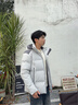 喜馬拉雅冰雪鵝絨-絨布鵝絨服 高山徒步戶(hù)外多功能抗寒防風(fēng)潑水高蓬羽絨服 冰河銀 M 曬單實(shí)拍圖