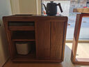 蕓陌 實(shí)木茶水柜 北美黑胡桃木茶室移動(dòng)茶邊柜喝茶柜茶臺客廳沙發(fā)邊幾 北美黑胡桃木茶水柜-不帶壺 曬單實(shí)拍圖