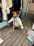 戴維貝拉（DAVE＆BELLA）2025秋裝新款男童毛衣兒童針織衫男寶寶開(kāi)衫外套童裝休閑小童外衣 米色【現貨】 90 cm（建議身高80-90cm） 曬單實(shí)拍圖