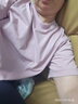 優(yōu)衣庫女裝AIRism棉混紡T恤/短袖寬松顯瘦25春夏新款474405 11 粉紅色 XL /165/92A 曬單實(shí)拍圖