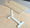 宜家（IKEA）BOLLSIDAN波席當移動(dòng)床邊桌升降桌簡(jiǎn)易電腦桌書(shū)桌 筆記本支架白色/橡木紋 曬單實(shí)拍圖
