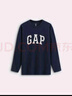 GAP男女裝2025秋季新款logo純棉寬松圓領(lǐng)長(cháng)袖T恤休閑上衣 海軍藍 L (175/96A) 亞洲尺碼 曬單實(shí)拍圖