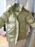 G.DUCKKIDS小黃鴨女童羽絨服中長(cháng)款新款洋氣女孩中大兒童裝外套冬季學(xué)生外出 豆綠色 130 曬單實(shí)拍圖