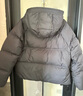 森馬（Semir）羽絨服女90絨子短款輕暖三防可愛(ài)花苞帽2025冬新款立體防風(fēng)外套 【正肩顯瘦廓形】黑色90001 L 曬單實(shí)拍圖