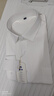 胖大俊【桑蠶絲+莫代爾】大碼白襯衫男長(cháng)袖加肥加大舒彈襯衣 白色 3XL 曬單實(shí)拍圖