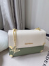 紀詩(shī)哲（GIEVSZHE）包包女包2026年新款輕奢侈女士單肩斜挎包情人節禮物女友老婆 綠色【新款/蝴蝶掛飾】 曬單實(shí)拍圖