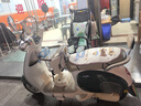 FGHGF電動(dòng)車(chē)兒童座椅前置電瓶車(chē)寶寶安全座椅踏板摩托車(chē)小孩嬰幼兒坐椅 米白全包圍 【安全坐墊+一鍵旋轉】 8個(gè)月-3歲 曬單實(shí)拍圖
