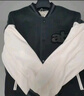 CHINISM   CHab美式復古棒球服男高街男生拼接pu環(huán)保皮夾克外套 臟藕粉 S 曬單實(shí)拍圖