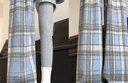 浪莎山本格子褲子女秋冬季2025新款高腰垂感闊腿褲休閑加厚毛呢女褲 曬單實(shí)拍圖