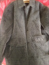 皮爾卡丹（pierre cardin）男士外套秋冬季2025新款毛呢夾克冬裝休閑輕熟英倫風(fēng)男裝加棉呢子 2306深灰色加棉 M 85-112斤左右 曬單實(shí)拍圖