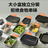 樂(lè )扣樂(lè )扣（LOCK&LOCK）本色不銹鋼保鮮盒帶飯飯盒密封冰箱廚房收納水果零食餐盒800ML  曬單實(shí)拍圖