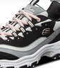 斯凱奇（Skechers）女鞋秋冬2025新款經(jīng)典款熊貓鞋厚底增高減震防滑休閑運動(dòng)鞋老爹鞋 黑色/白色-BKW 36 曬單實(shí)拍圖