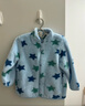 優(yōu)衣庫嬰幼兒寶寶長(cháng)絨搖粒絨拉鏈茄克長(cháng)袖印花外套新款478435 61 水藍色 110 曬單實(shí)拍圖