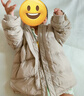 巴拉巴拉童裝寶寶羽絨服保暖嬰兒外套兒童冬季兩件套萌趣男童女童 奶白10501 80 外套充絨量26g+馬甲充絨量16g 曬單實(shí)拍圖