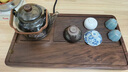 金鑲玉茶盤(pán)茶托 家用竹木單層排水式茶盤(pán)托盤(pán)實(shí)用方形功夫茶具配件 心沉大海黑花梨色茶盤(pán)50*28 曬單實(shí)拍圖