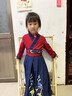 雀棲枝兒童古裝漢服國學(xué)服男童女童書(shū)童中國風(fēng)服裝小學(xué)生三字經(jīng)演出服女 升級款龍吟紅藍直袖女款 160 曬單實(shí)拍圖