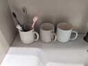 FaSoLa漱口杯防霉抗菌食品級家用刷牙杯洗漱杯子情侶牙刷杯牙缸杯 朝暮抗菌口杯 湖水藍*1 曬單實(shí)拍圖