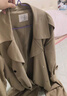 紫涵（ZIHAN）紫涵雙排扣中長(cháng)款風(fēng)衣女H型簡(jiǎn)約通勤氣質(zhì)大衣金屬扣 米色 S 曬單實(shí)拍圖