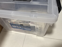 SPACEXPERT 衣物收納箱塑料整理箱車(chē)載儲物箱20L透明 1個(gè)裝 帶提手 曬單實(shí)拍圖