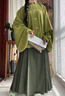 謎阿凰【椿】明制漢服原創(chuàng  )改良馬面裙小個(gè)子女日常通勤套裝女裝上衣秋季 椿琵琶袖（15天） S 曬單實(shí)拍圖