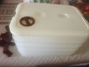 百年正和餃子盒收納盒冰箱用食品專(zhuān)用冷凍盒子水餃托盤(pán)多層速凍餛飩保鮮盒 【奶白色】 5層 曬單實(shí)拍圖