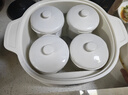 九陽(yáng)（Joyoung）電燉盅 電燉鍋 隔水燉煮 家用煮粥煲湯鍋燕窩燉盅4.5L白瓷內膽燉湯鍋上蒸下燉DG25G-GD188 曬單實(shí)拍圖