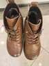 意爾康媽媽靴女靴加絨保暖加厚棉靴短靴厚底增高棉鞋皮靴時(shí)裝靴棕色38 曬單實(shí)拍圖