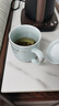 陶相惠景德鎮茶杯陶瓷辦公杯帶蓋影青瓷泡茶杯子骨瓷水杯會(huì )議室茶杯定制 曬單實(shí)拍圖