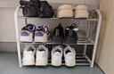 靠森（Kaooseen）宿舍鞋架桌下小型學(xué)生鞋子收納神器不銹鋼鞋架子小窄門(mén)口出租房用 宿舍單人款【奶油白】3層長(cháng)55cm 曬單實(shí)拍圖