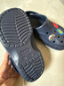 卡駱馳（CROCS）貝雅兒童洞洞鞋男女童戶(hù)外包頭沙灘鞋拖鞋/207013/207012 深藍色-410 34 (205mm) 曬單實(shí)拍圖