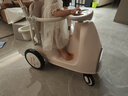 bebehaha搖搖樂(lè )嬰兒推車(chē)搖一搖遛娃神器二合一兒童手推車(chē)1-5歲英倫粉-帶篷 曬單實(shí)拍圖